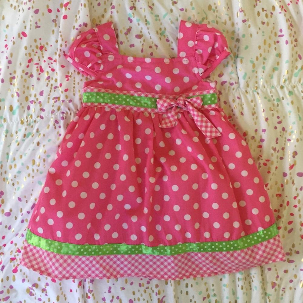 Sophie Fae Pink Polka-Dot Dress